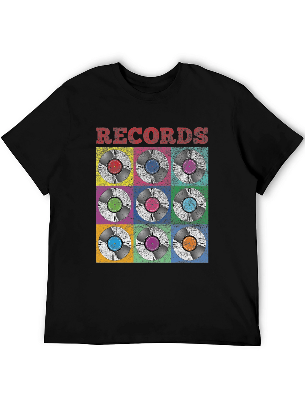 Retro Vinyl Records Graphic Tee