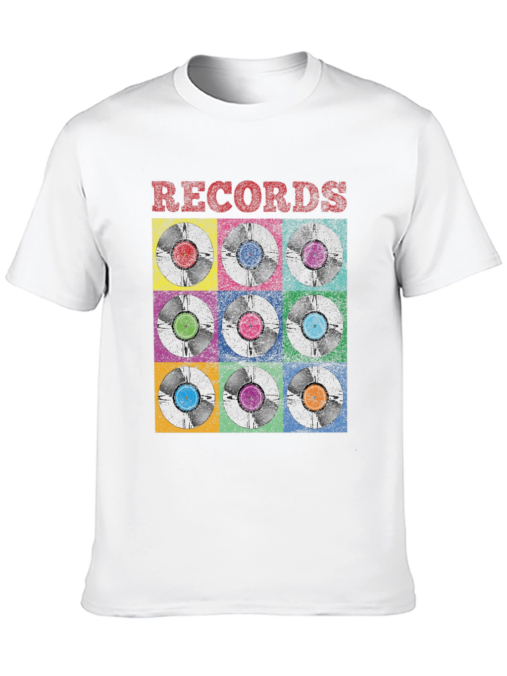 Retro Vinyl Records Graphic Tee