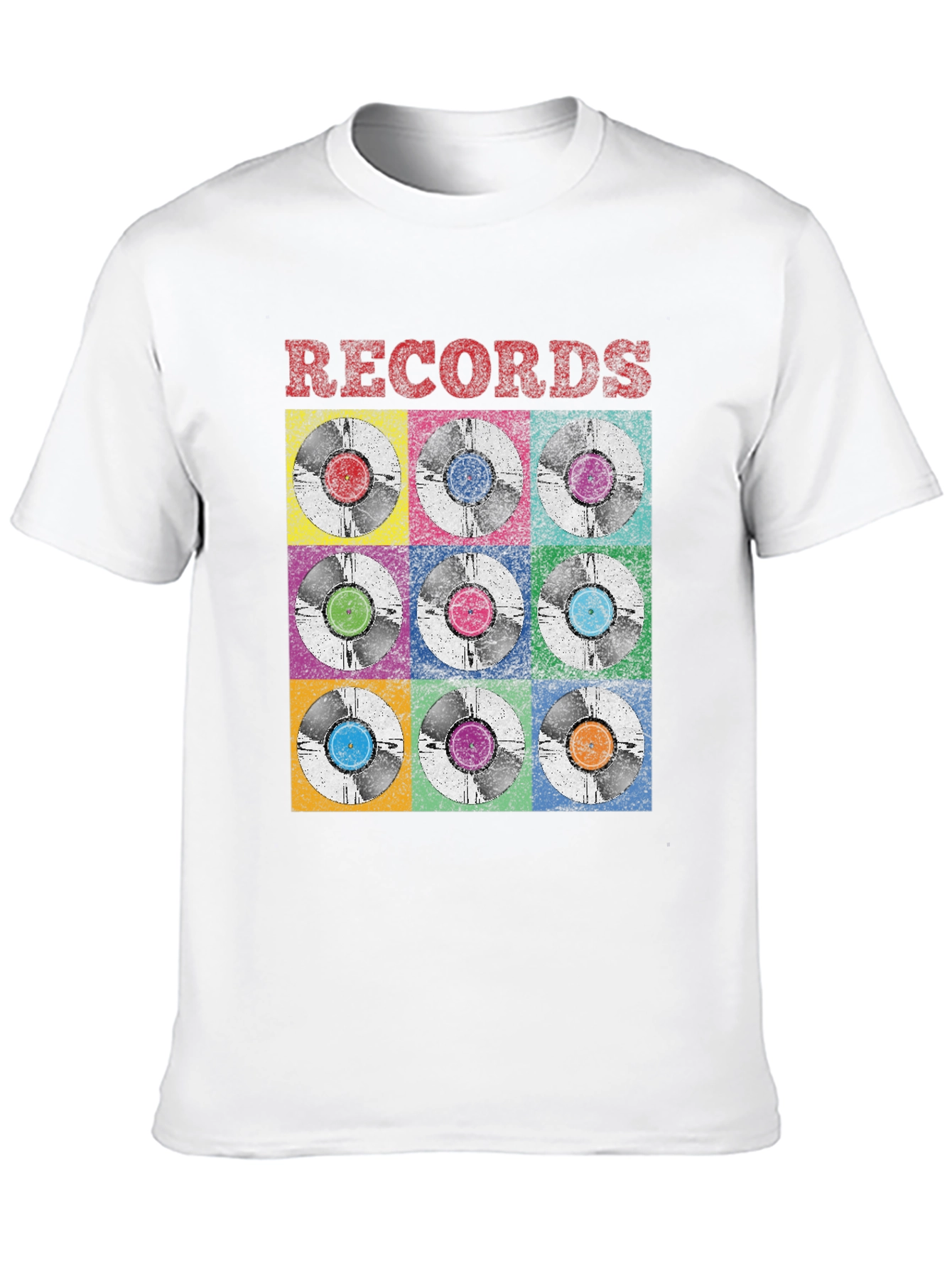 Retro Vinyl Records Graphic Tee
