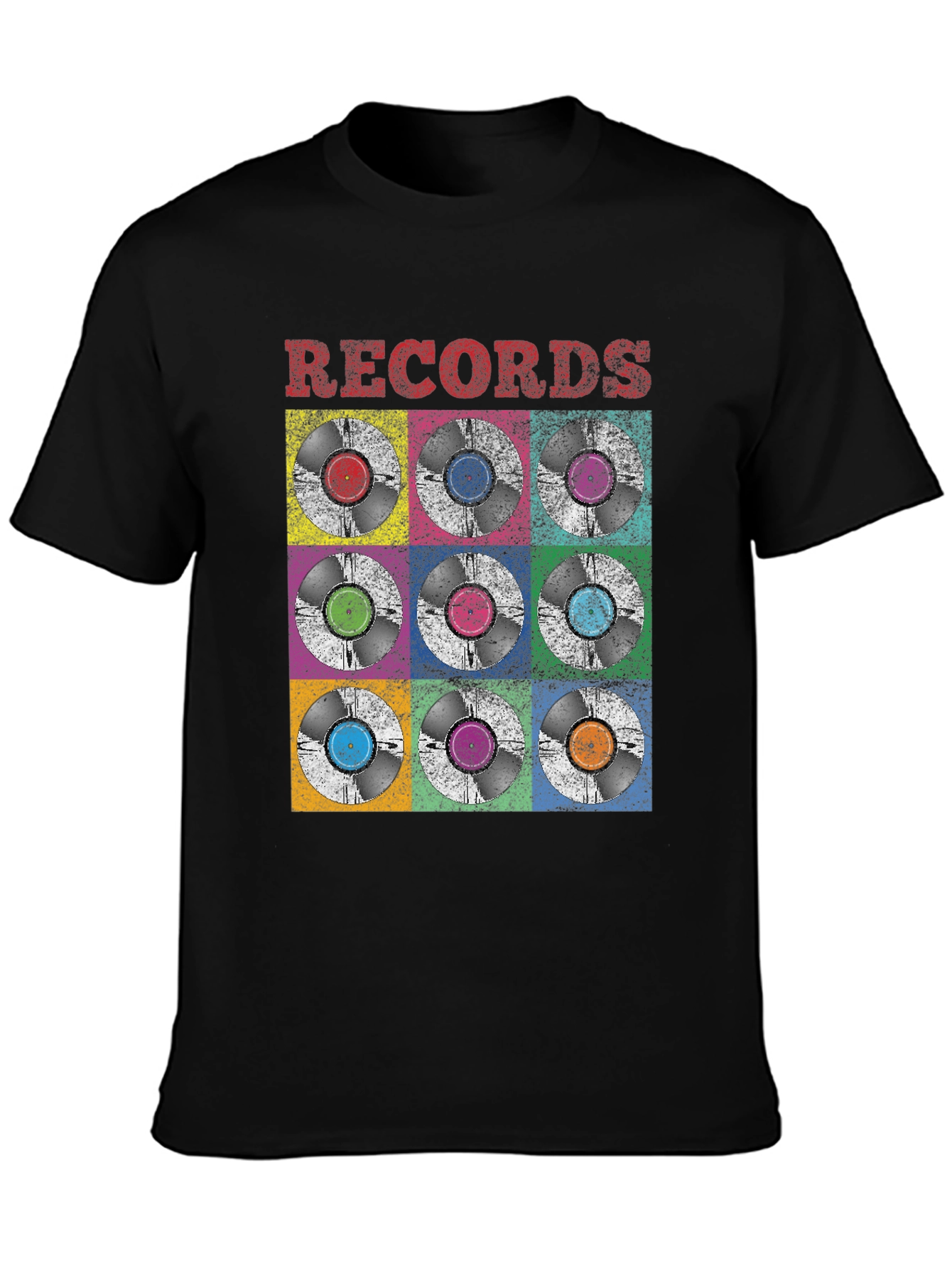 Retro Vinyl Records Graphic Tee
