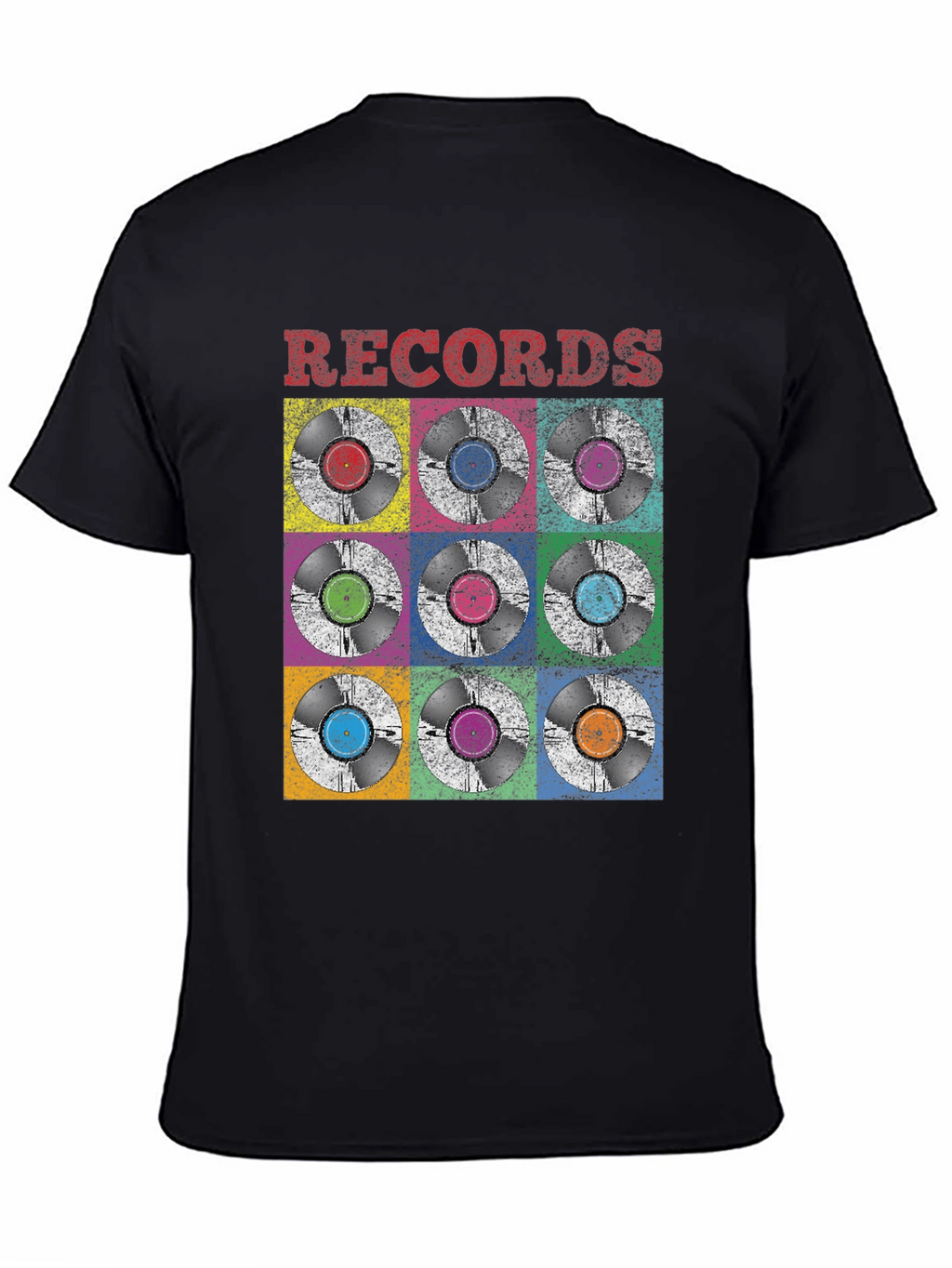 Retro Vinyl Records Graphic Tee