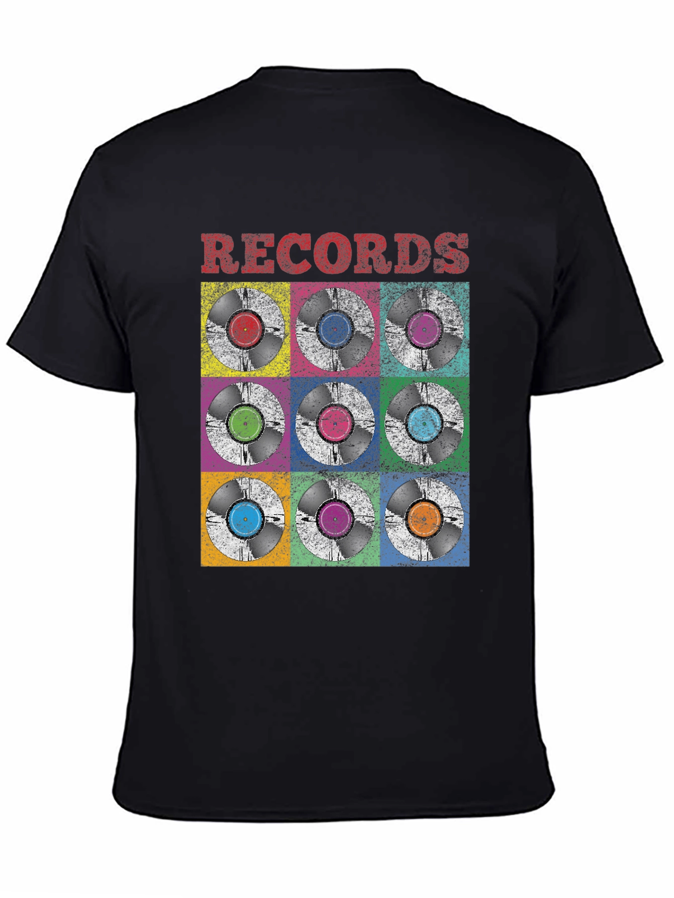 Retro Vinyl Records Graphic Tee