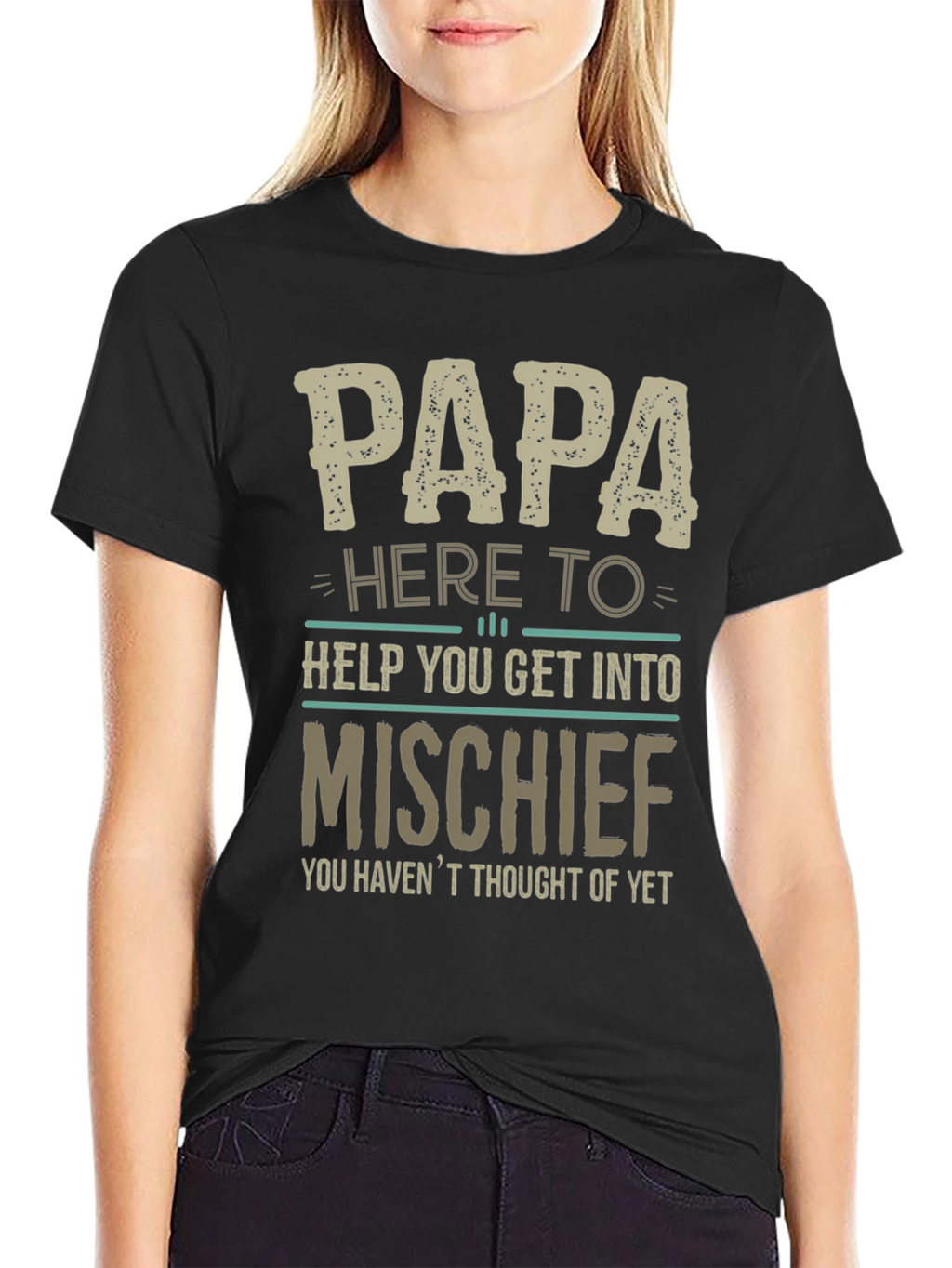 Papa Here To Help Mischief T-Shirt
