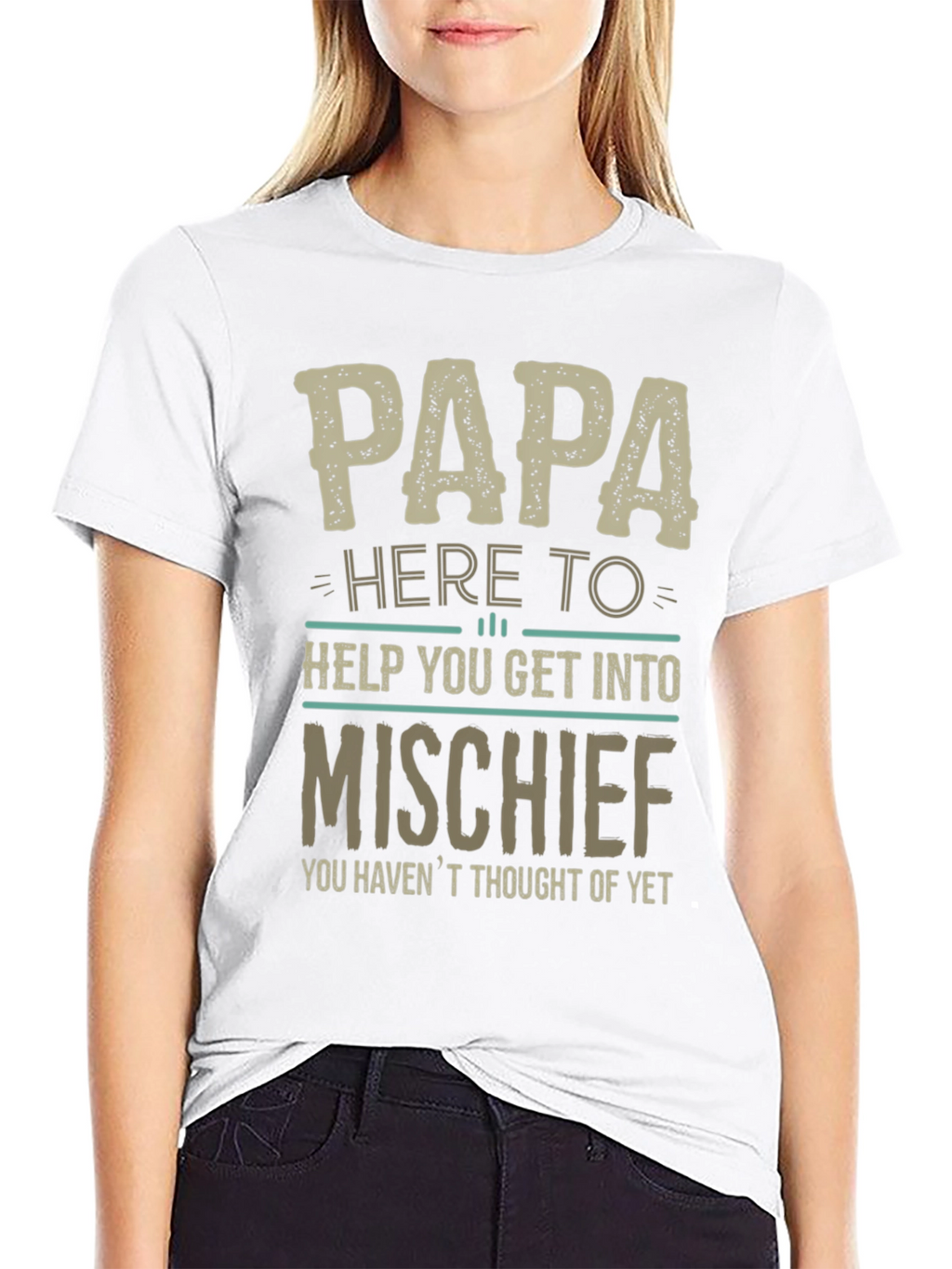 Papa Here To Help Mischief T-Shirt