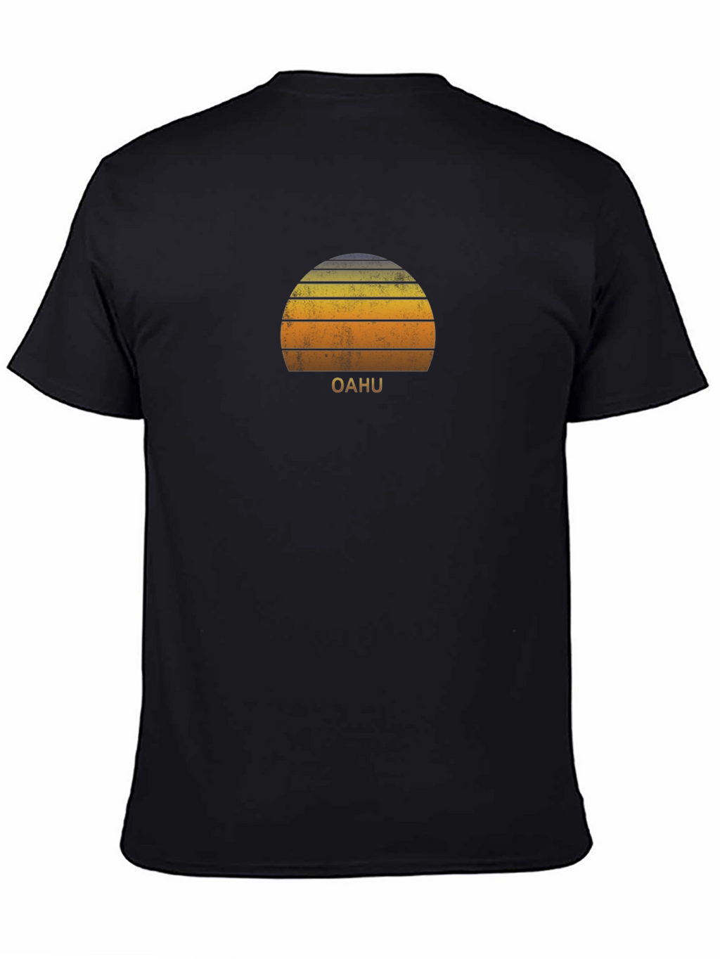 Oahu Sunset Graphic Tee - Retro Style