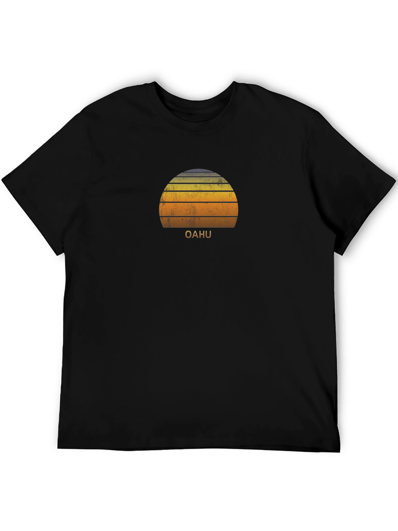 Oahu Sunset Graphic Tee - Retro Style