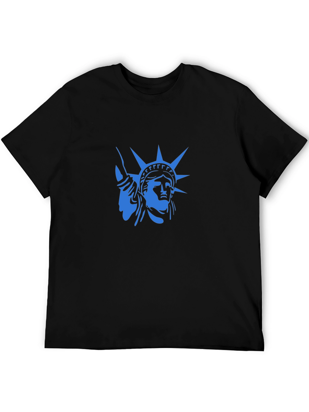 Statue of Liberty Graphic T-Shirt - Cool Blue Design