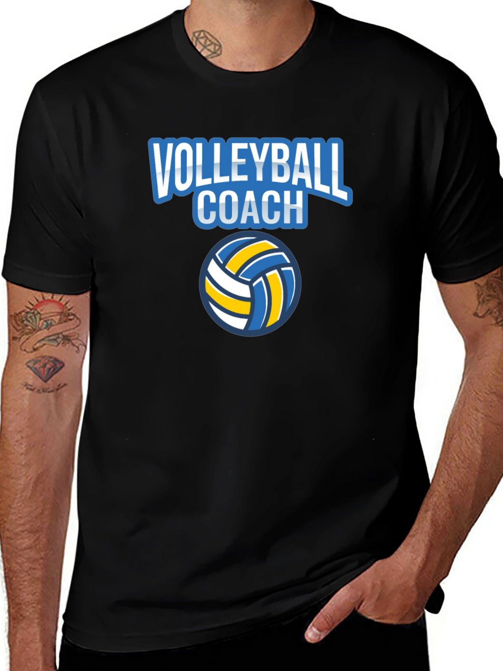 Volleyball Coach Graphic T-Shirt