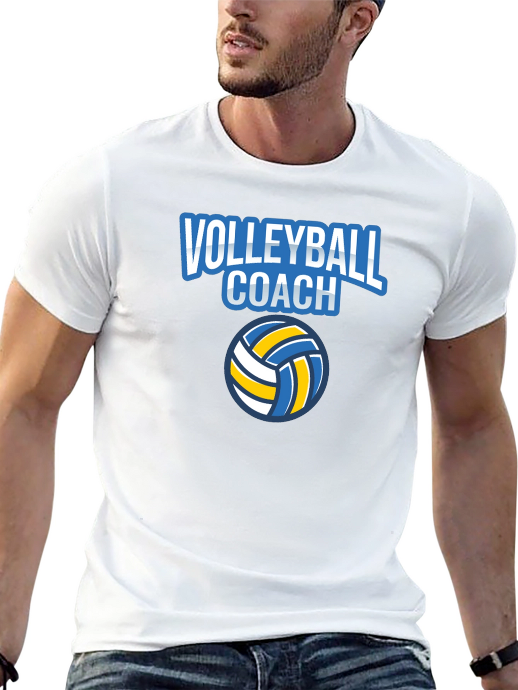 Volleyball Coach Graphic T-Shirt