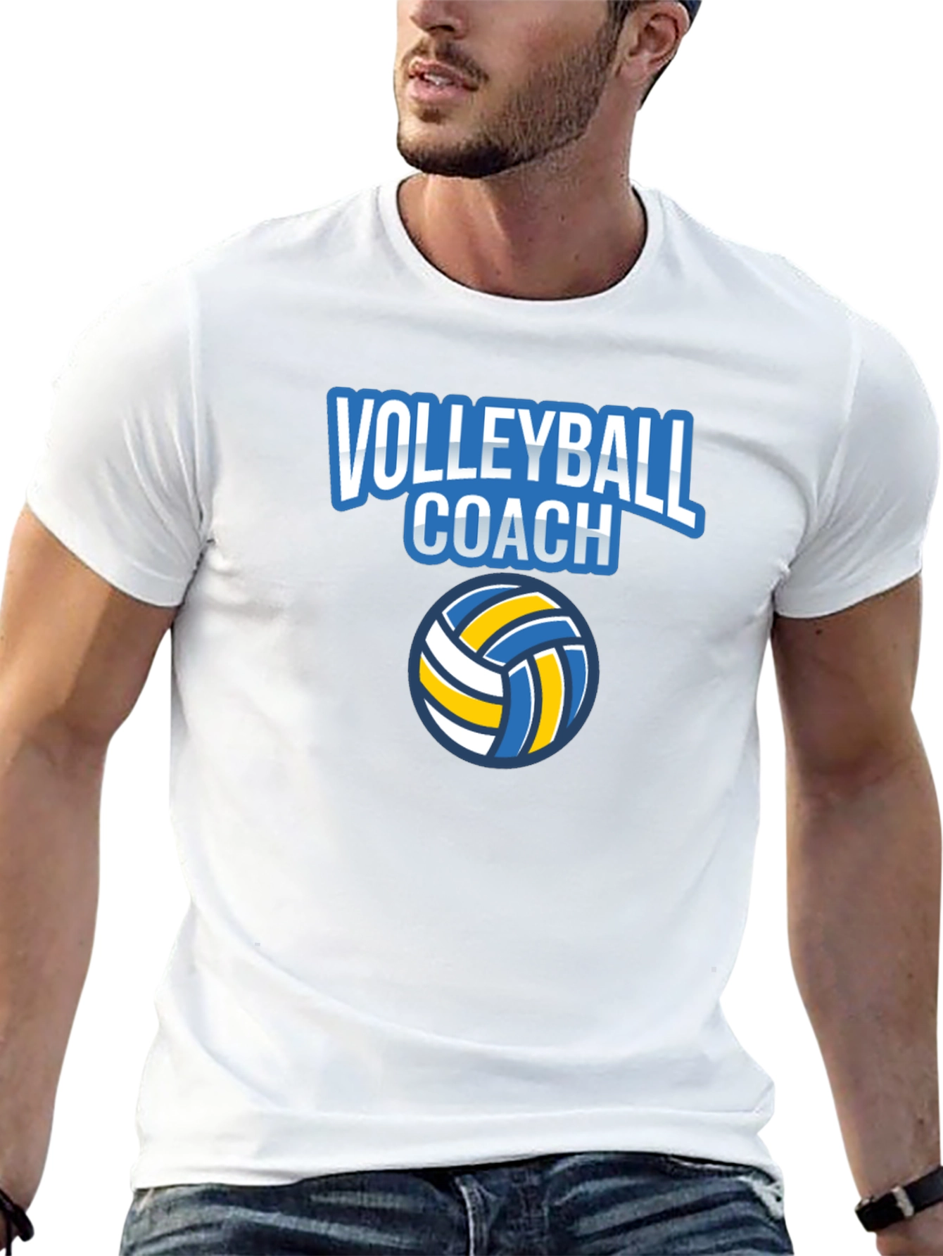 Volleyball Coach Graphic T-Shirt