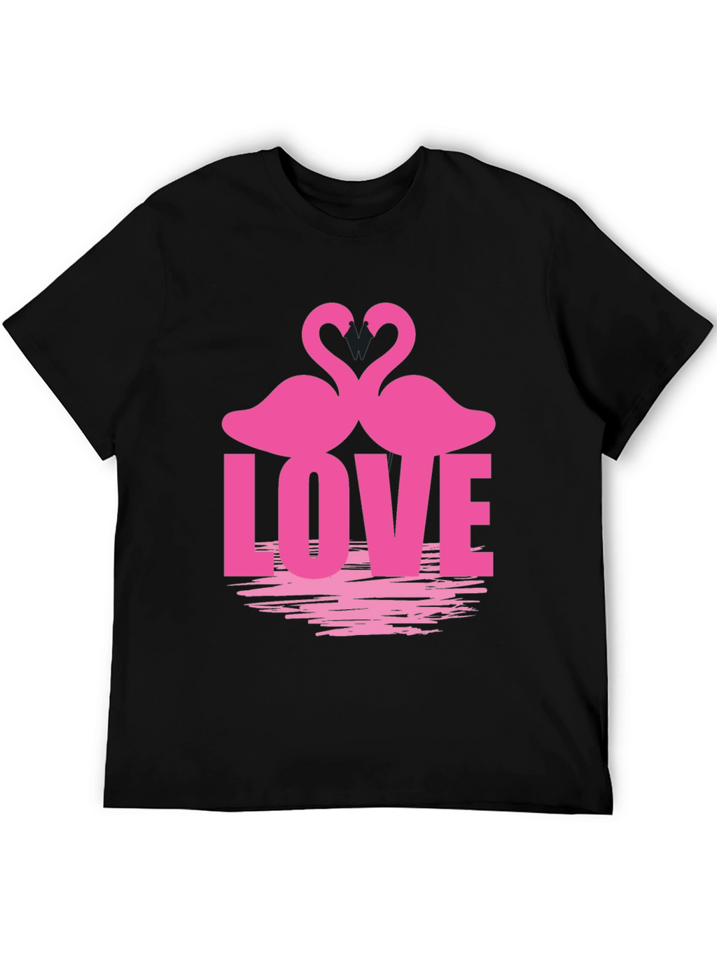 Flamingo Love Graphic Tee - Romantic Casual Top
