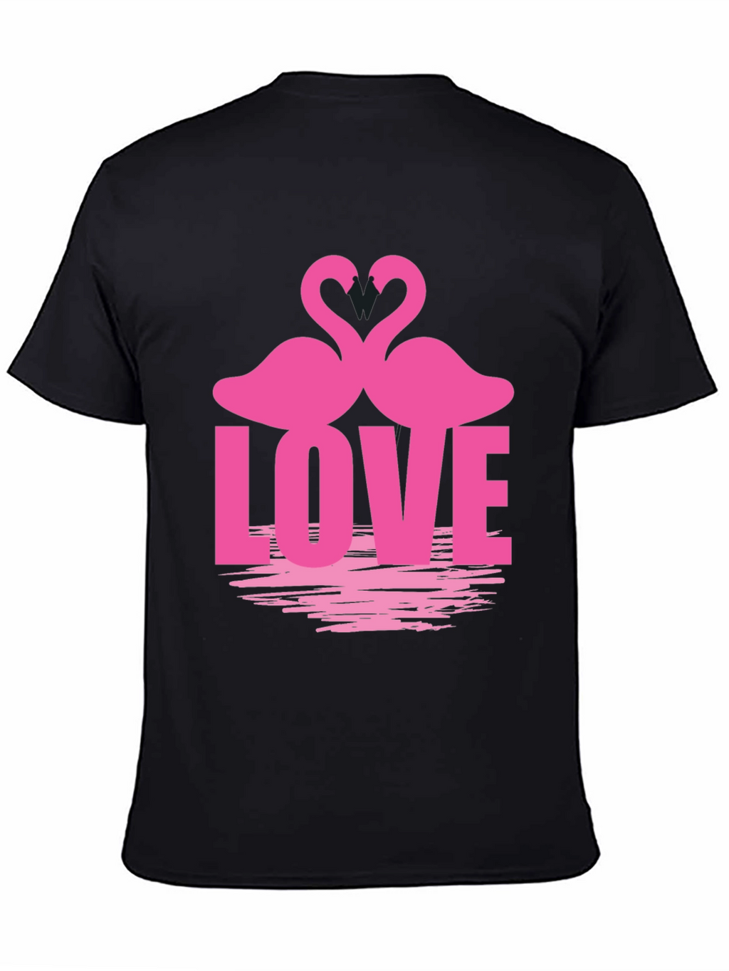 Flamingo Love Graphic Tee - Romantic Casual Top