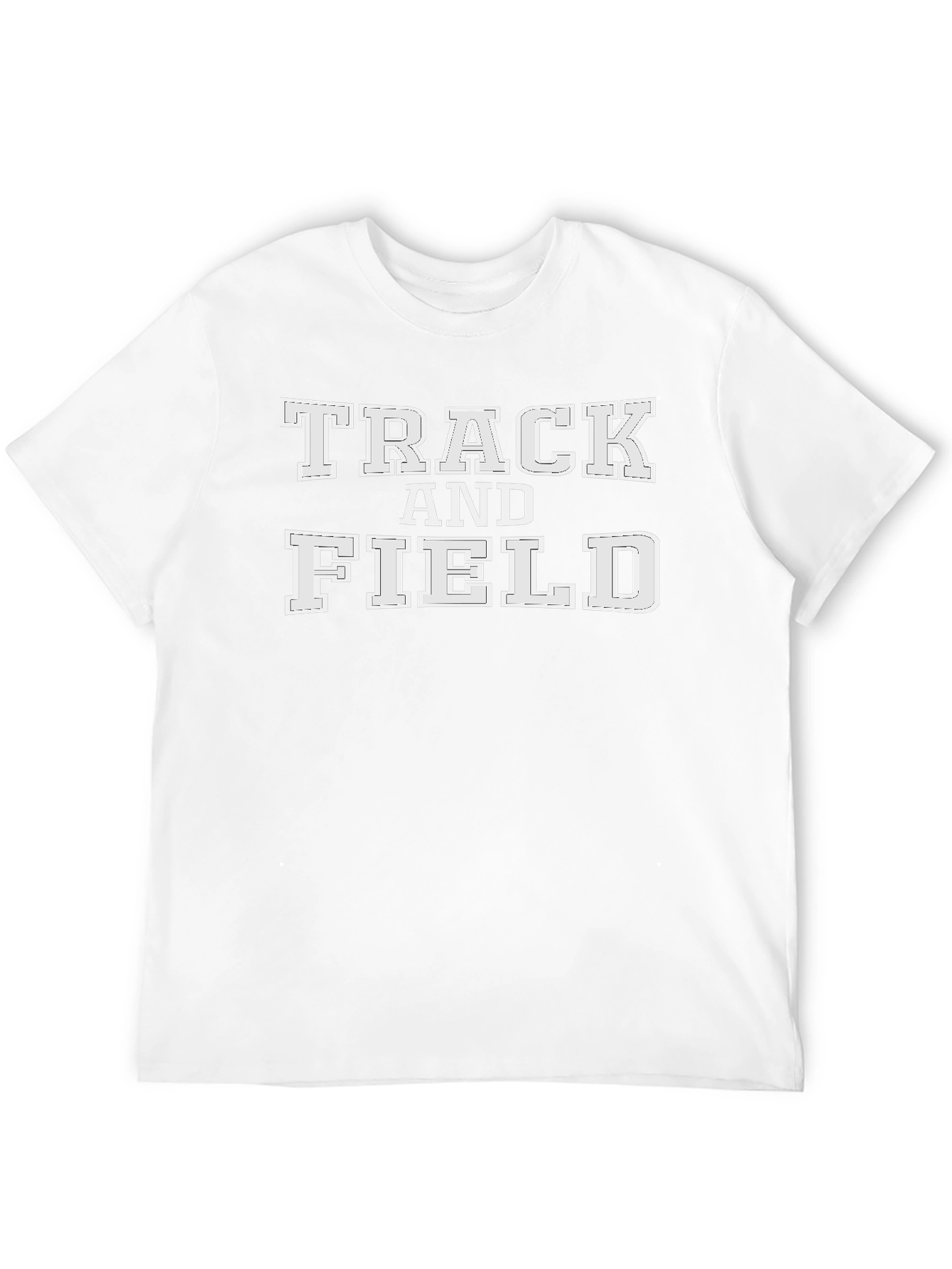 Track and Field Graphic T-Shirt Black Tee