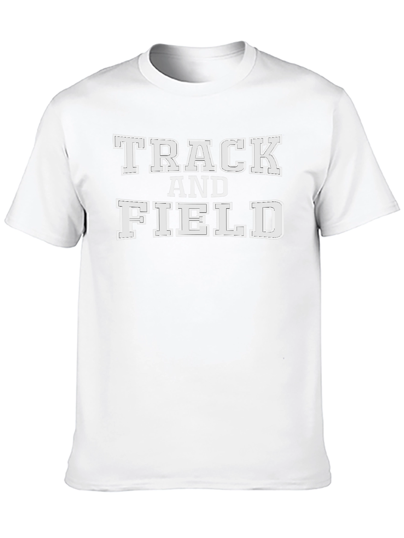 Track and Field Graphic T-Shirt Black Tee