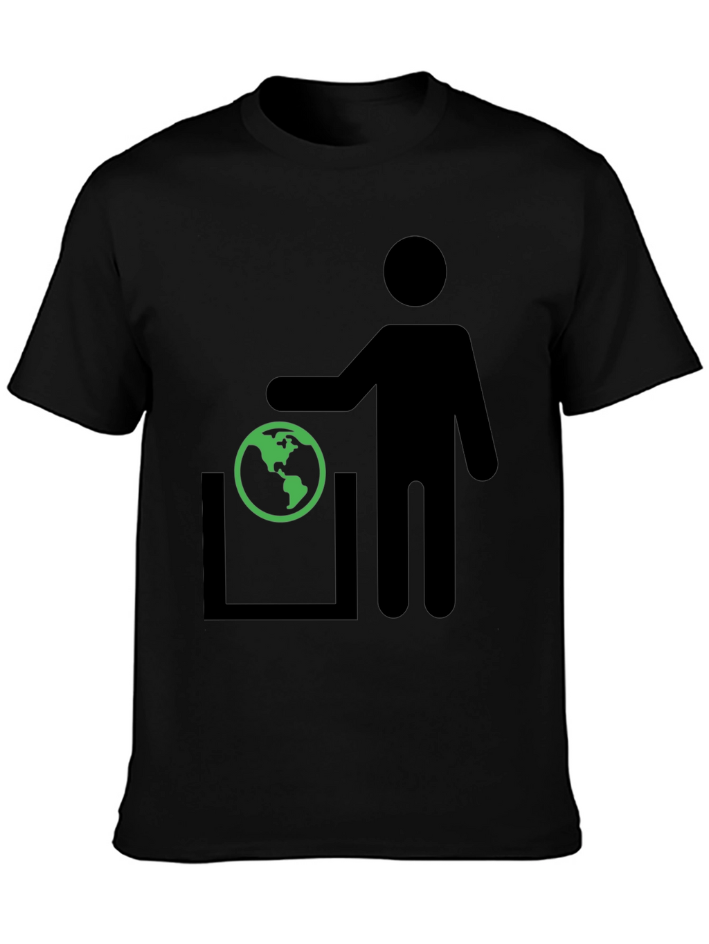 Earth in Trash T-Shirt - Save the Planet