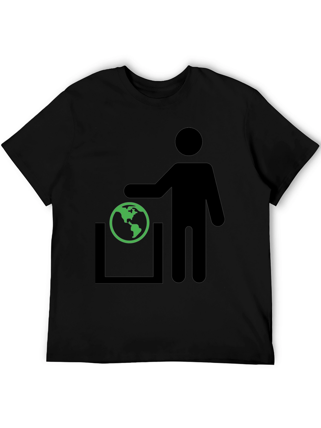 Earth in Trash T-Shirt - Save the Planet