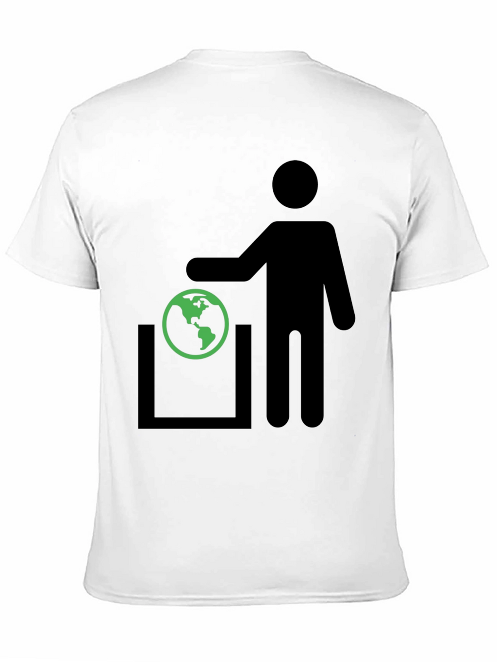 Earth in Trash T-Shirt - Save the Planet