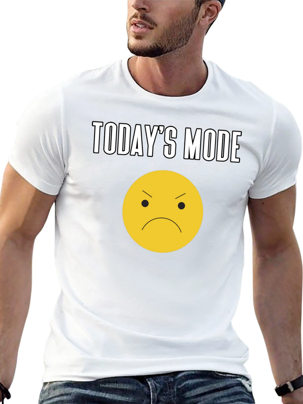 Todays Mood Graphic Tee - Unisex Black T-Shirt