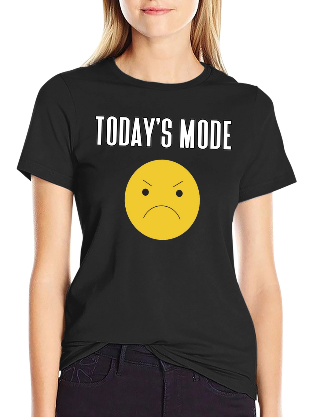 Todays Mood Graphic Tee - Unisex Black T-Shirt