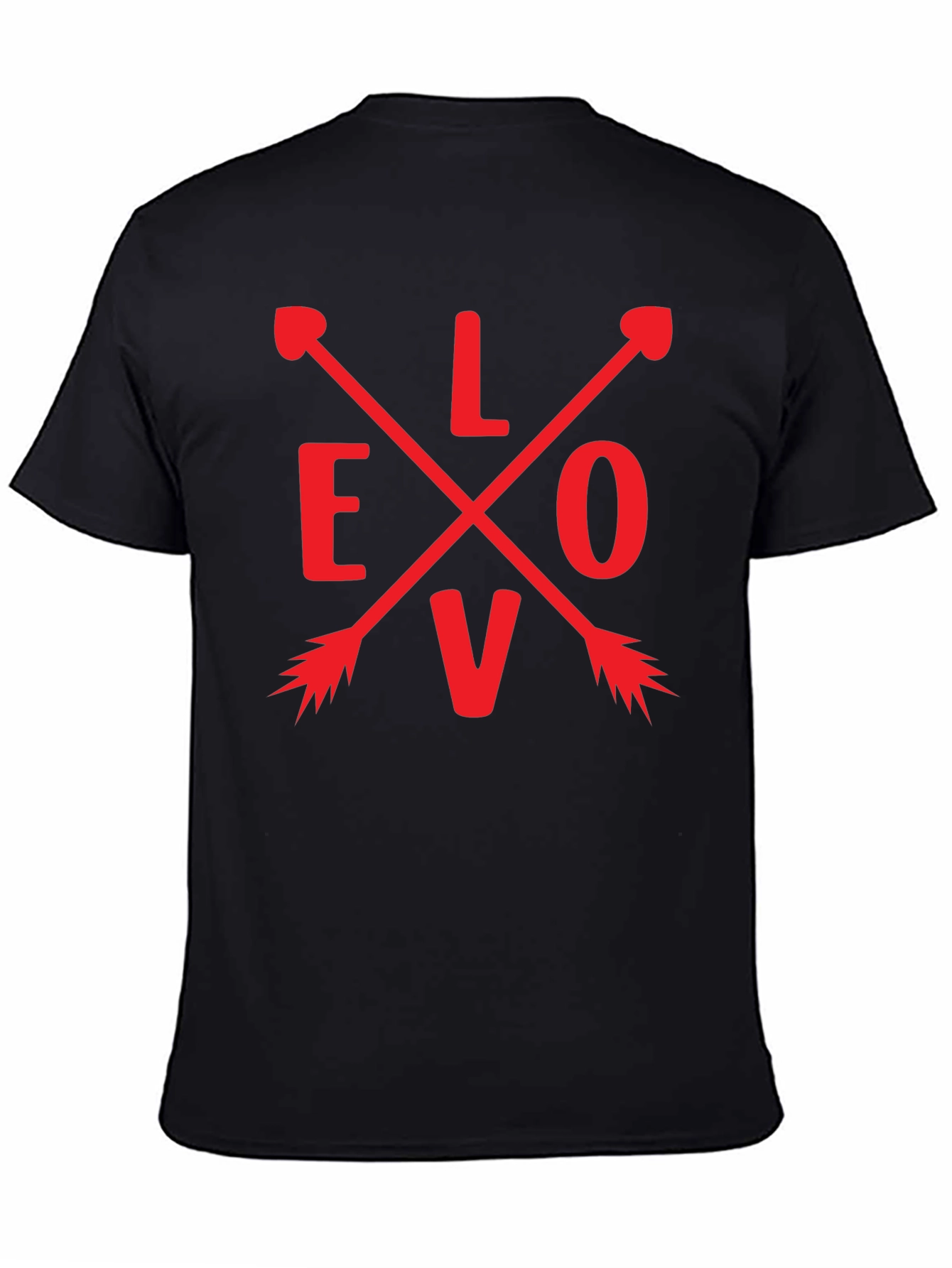 Love Arrow Graphic Tee - Black Unisex T-Shirt