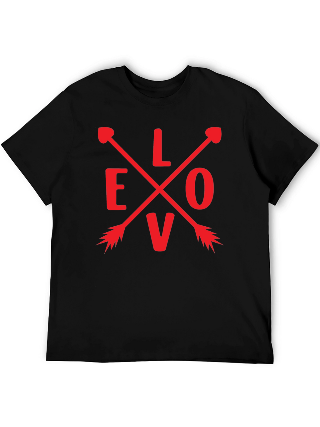 Love Arrow Graphic Tee - Black Unisex T-Shirt