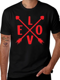 Love Arrow Graphic Tee - Black Unisex T-Shirt