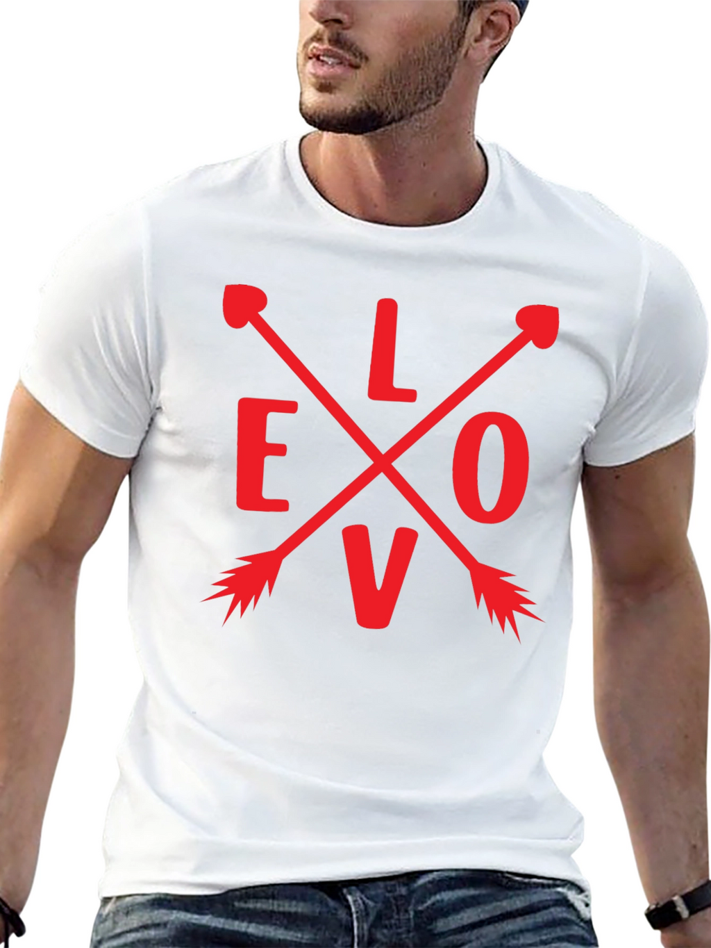 Love Arrow Graphic Tee - Black Unisex T-Shirt