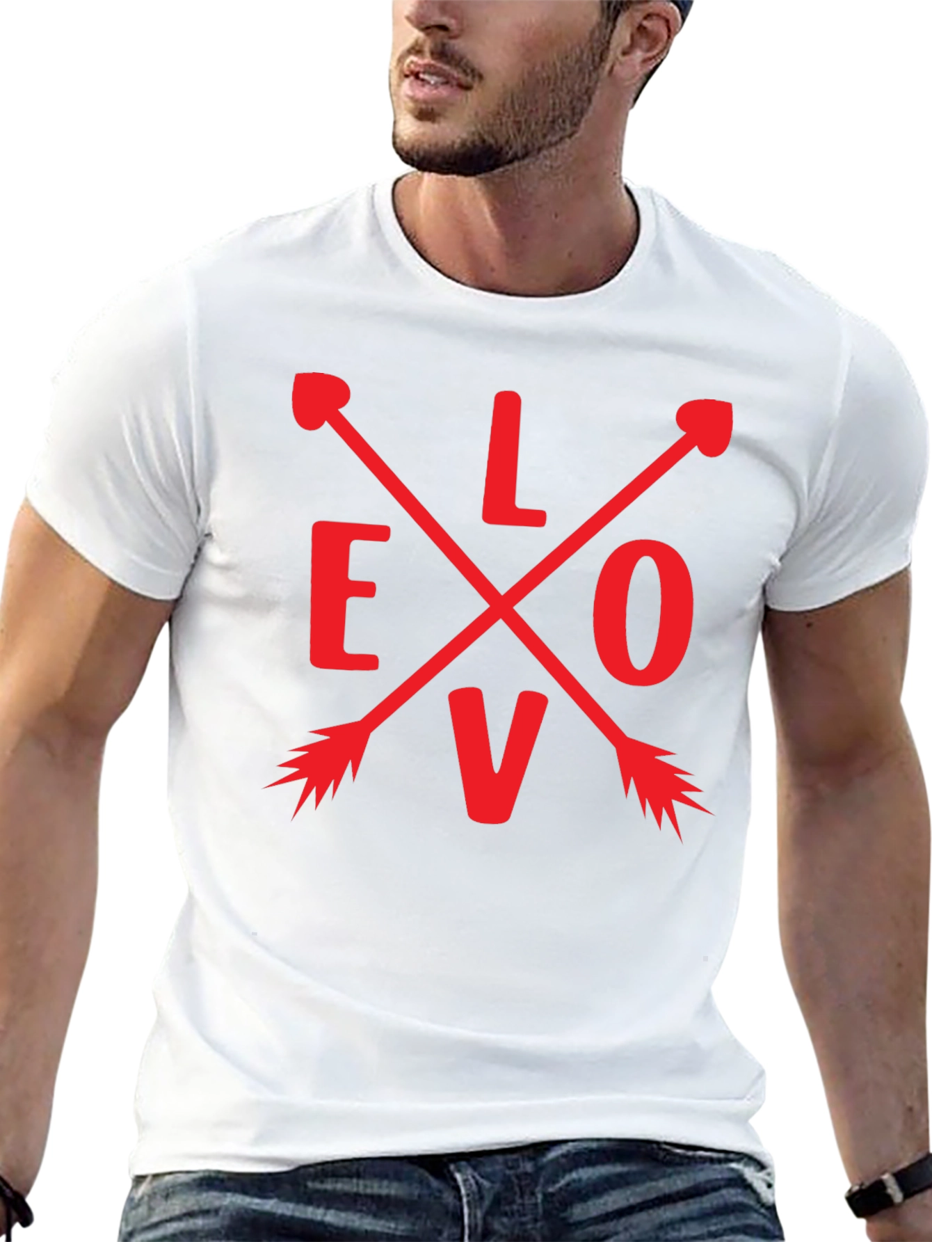 Love Arrow Graphic Tee - Black Unisex T-Shirt