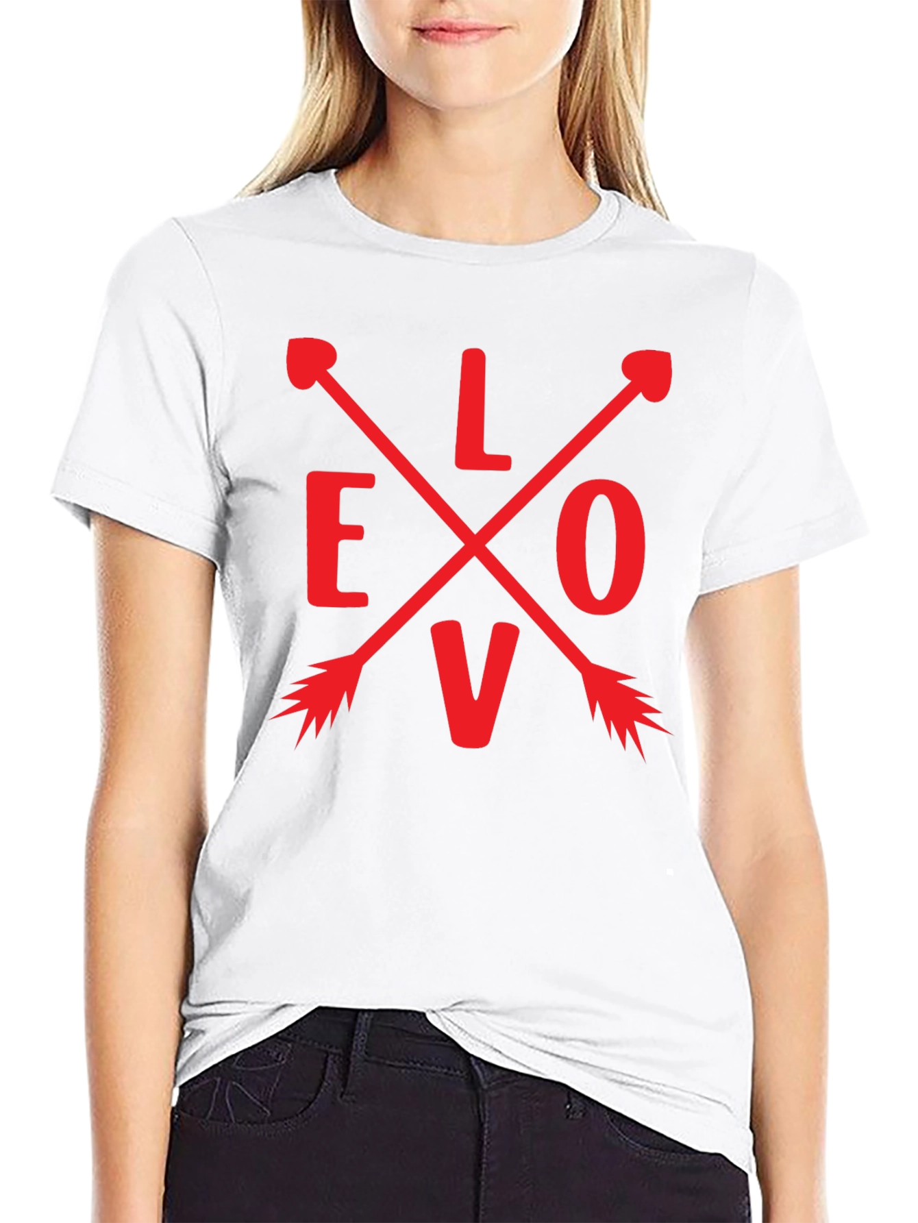 Love Arrow Graphic Tee - Black Unisex T-Shirt