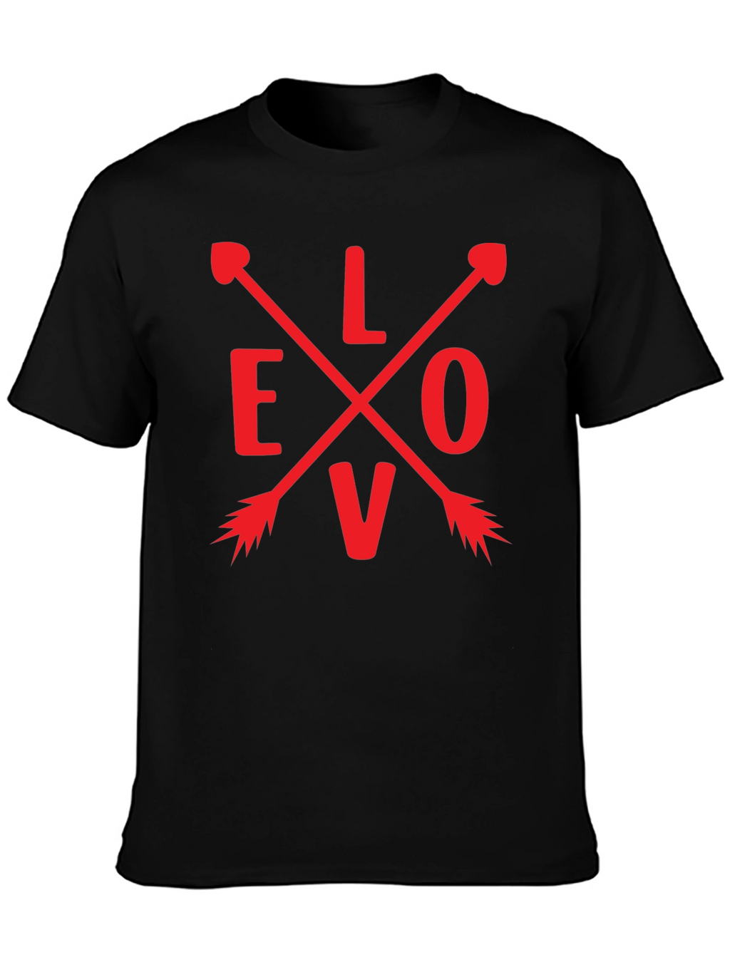 Love Arrow Graphic Tee - Black Unisex T-Shirt