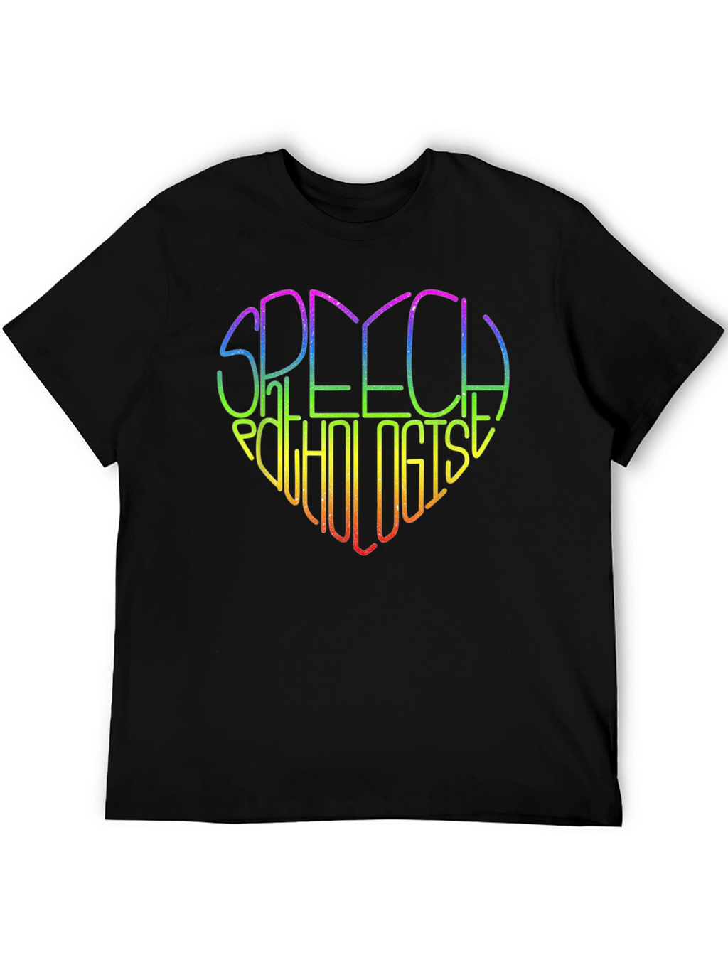 Rainbow Speech Pathologist Heart T-Shirt