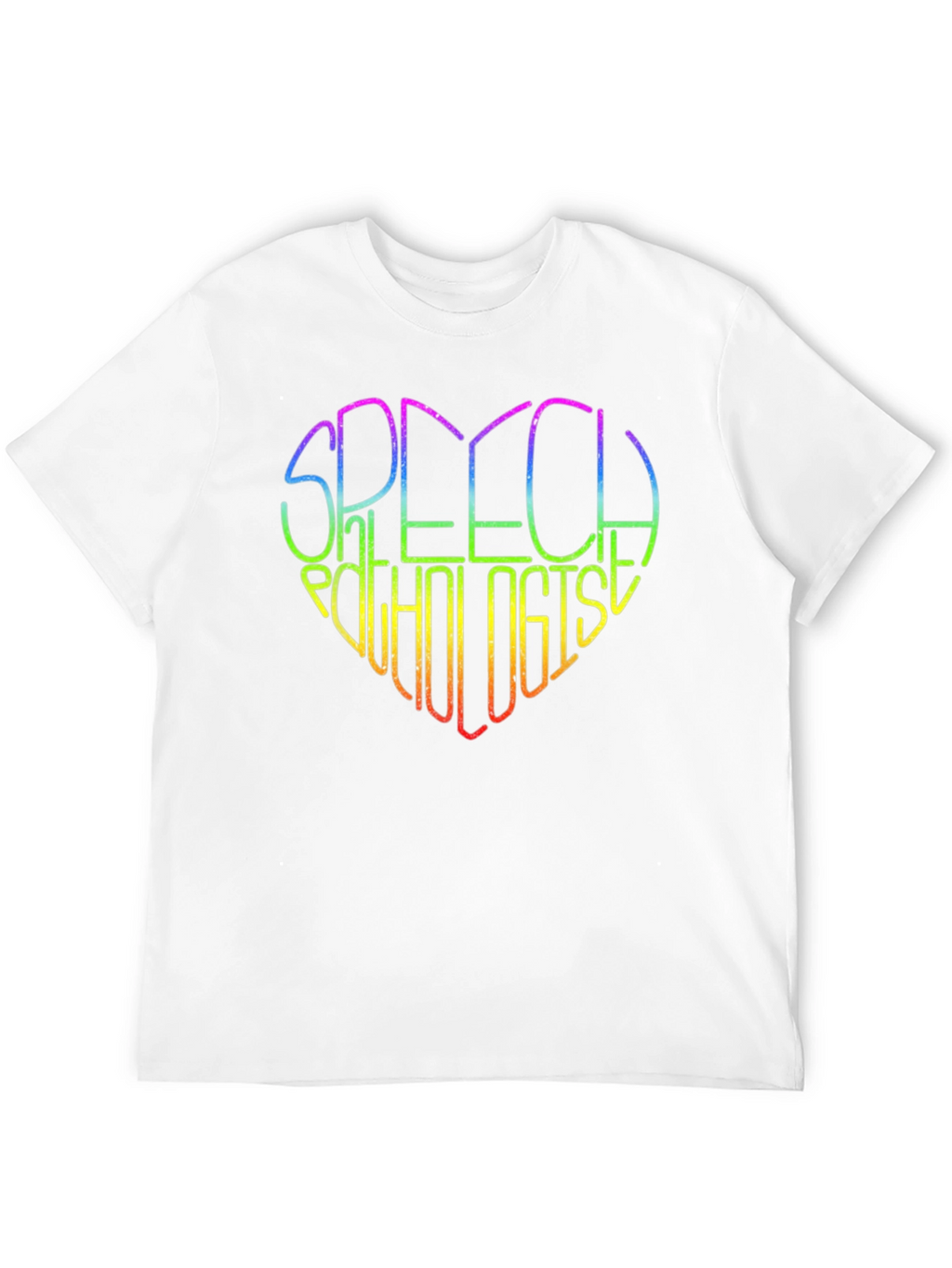 Rainbow Speech Pathologist Heart T-Shirt