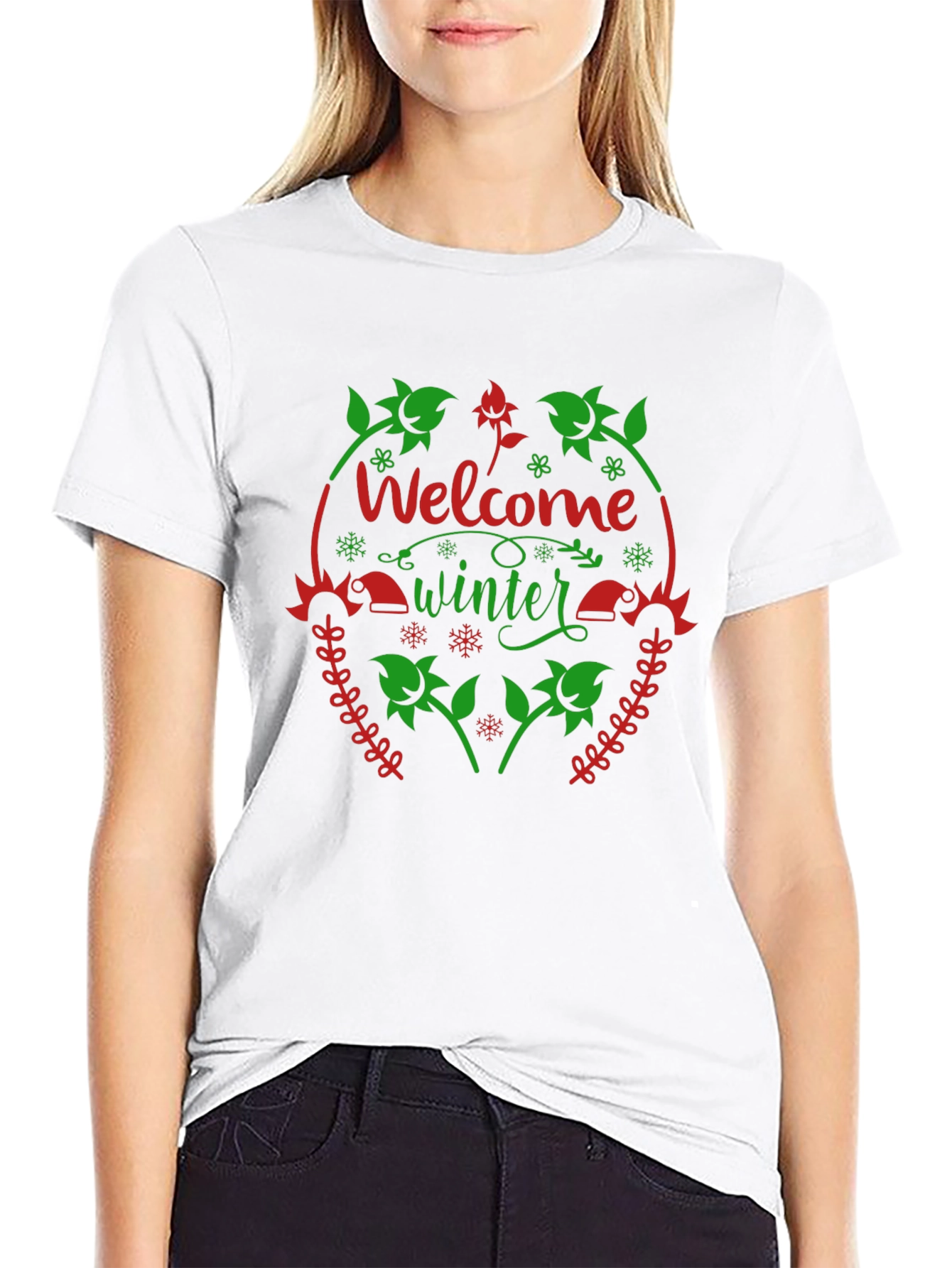 Welcome Winter Black T-Shirt