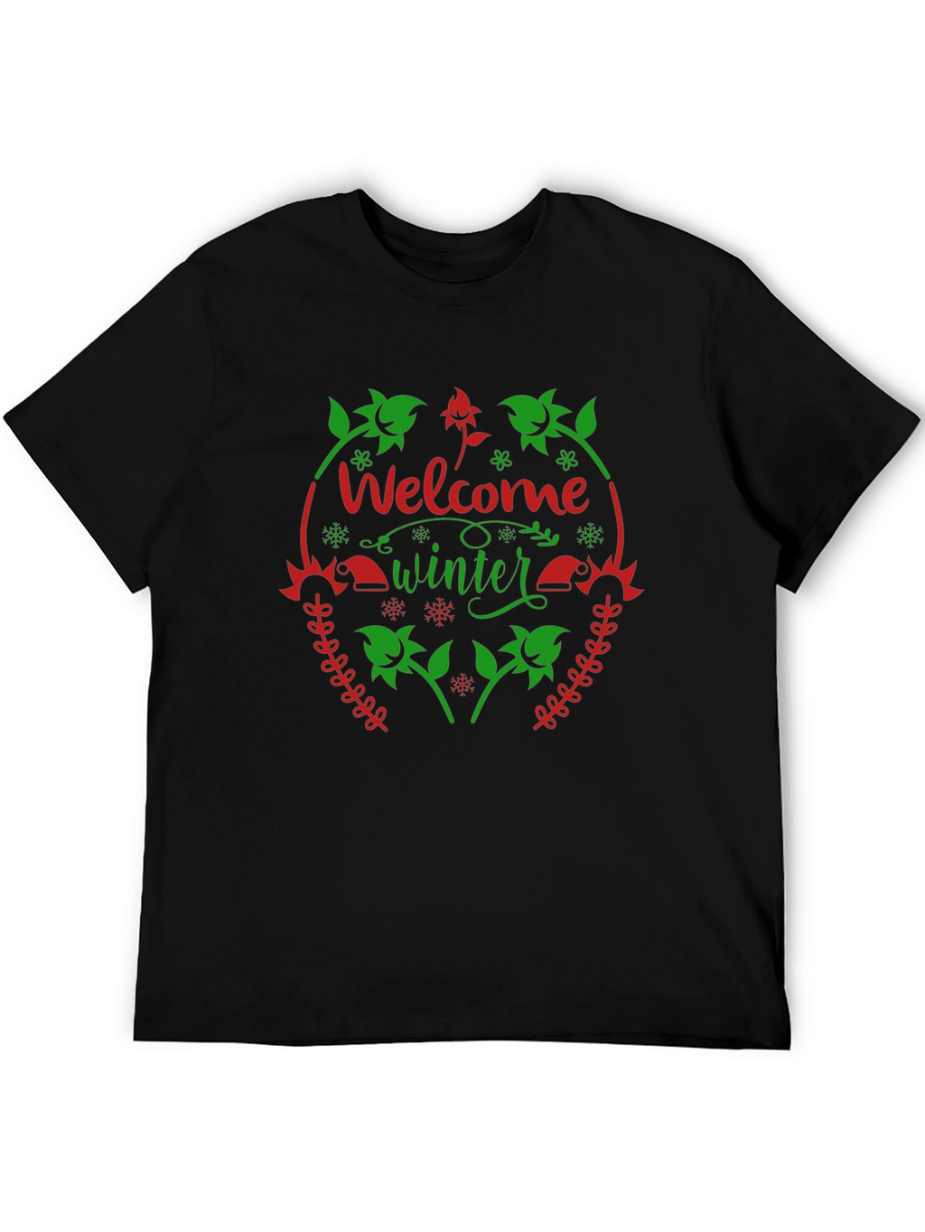 Welcome Winter Black T-Shirt