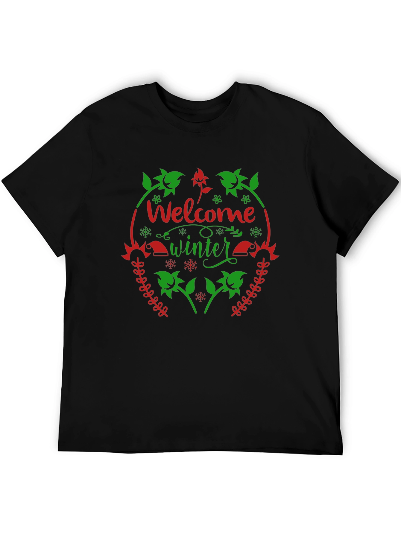Welcome Winter Black T-Shirt