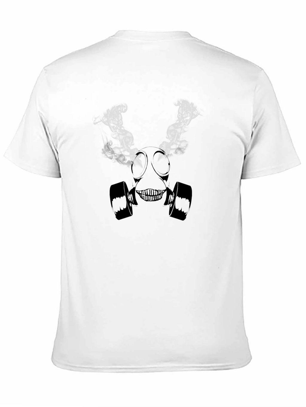 Gas Mask Graphic Print Black T-Shirt