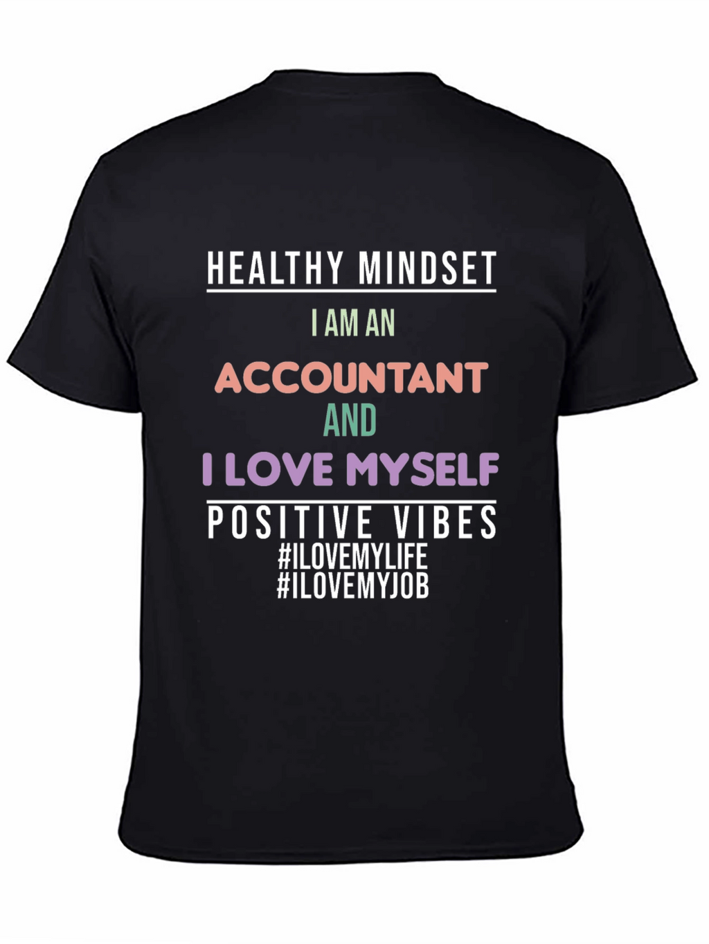 Accountant Pride Black T-Shirt