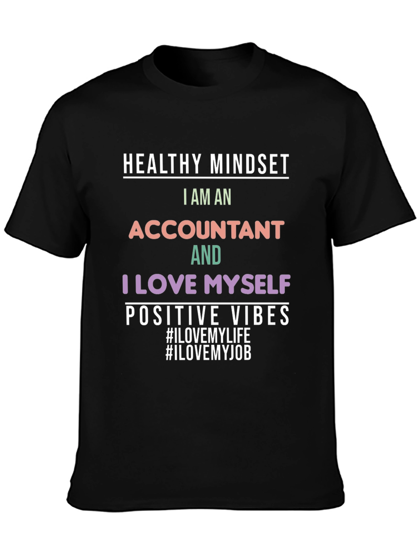 Accountant Pride Black T-Shirt