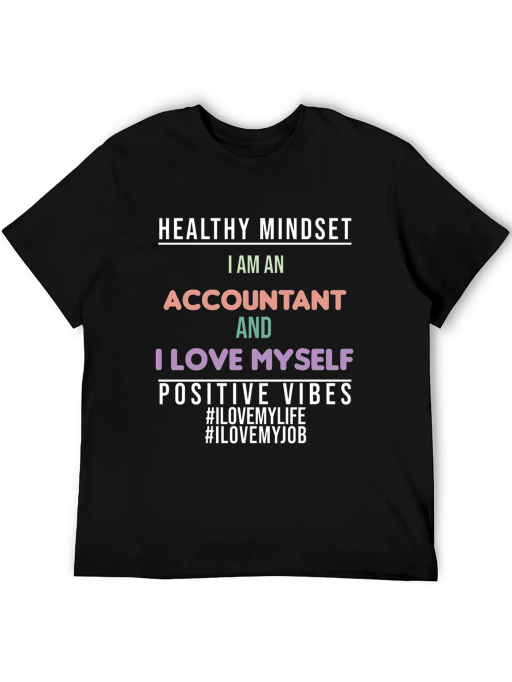 Accountant Pride Black T-Shirt