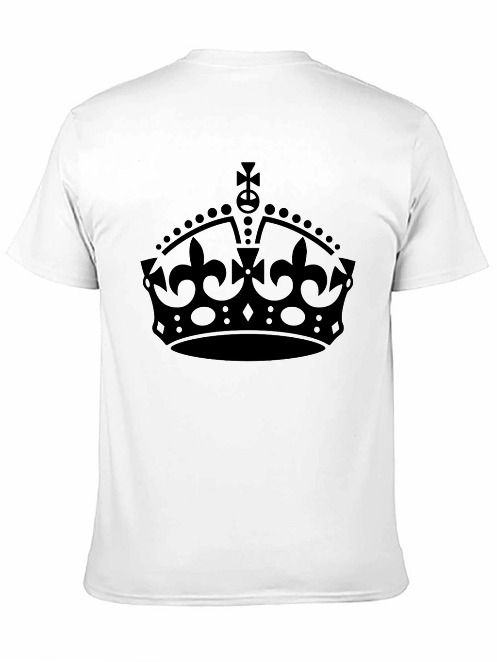 Royal Crown Graphic Tee - Black Cotton T-Shirt