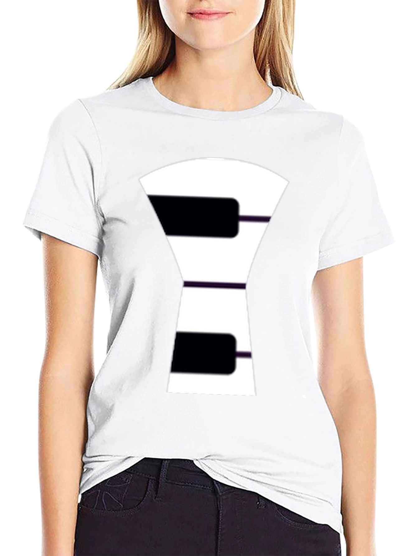 Piano Key Graphic Tee - Unique Music Lovers Shirt