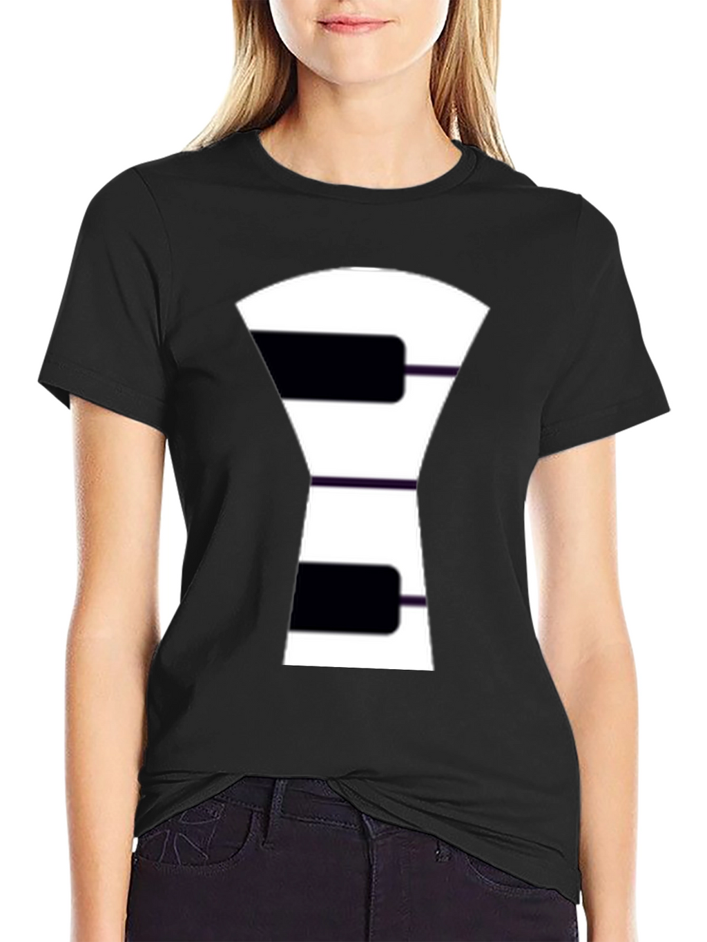 Piano Key Graphic Tee - Unique Music Lovers Shirt