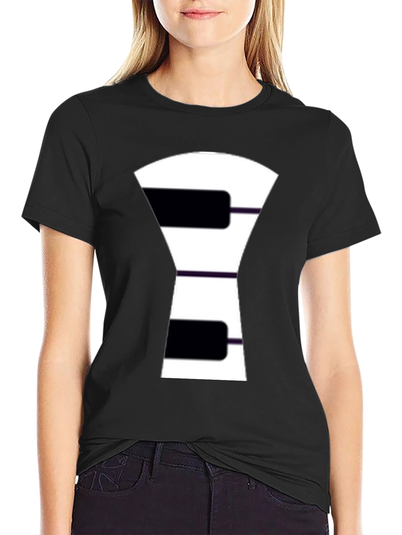 Piano Key Graphic Tee - Unique Music Lovers Shirt