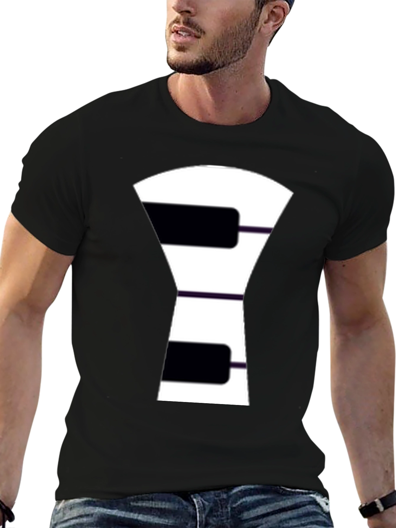 Piano Key Graphic Tee - Unique Music Lovers Shirt