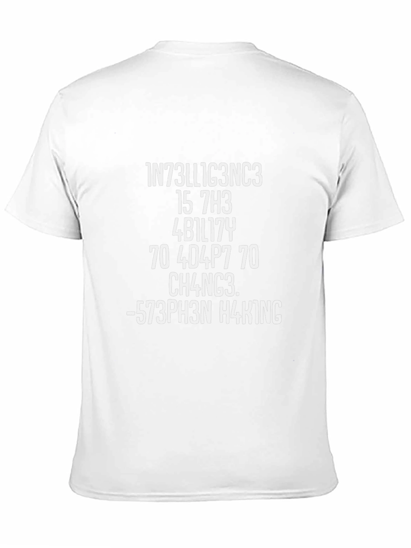 Intelligence and Hacking Inspired Graphic T-Shirt
