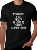 Intelligence and Hacking Inspired Graphic T-Shirt