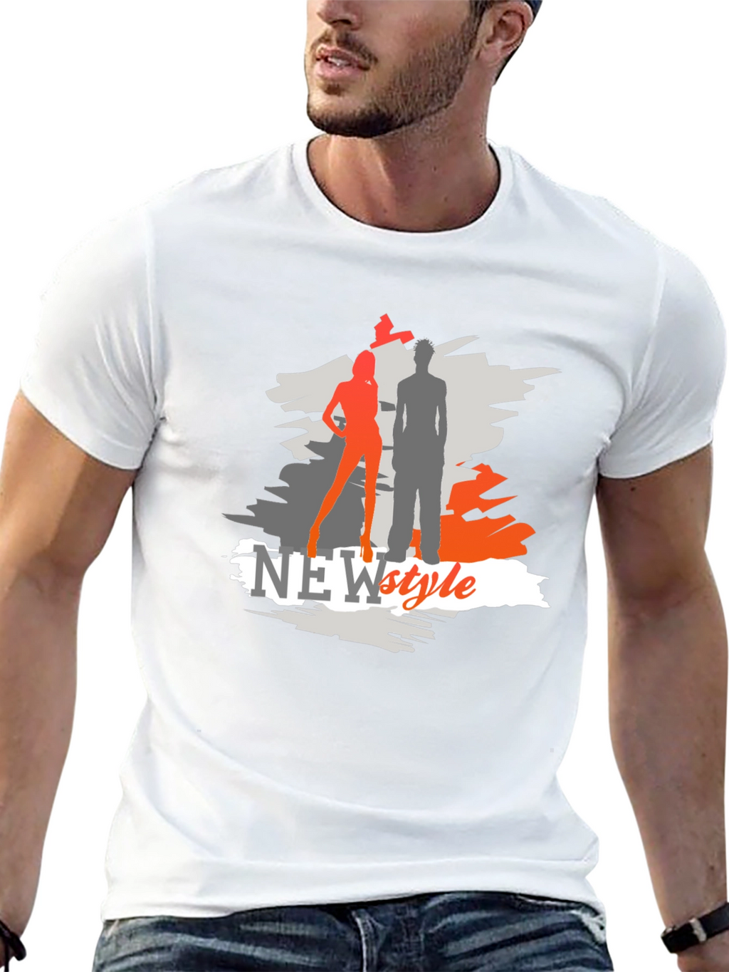 New Style Graphic Tee - Black