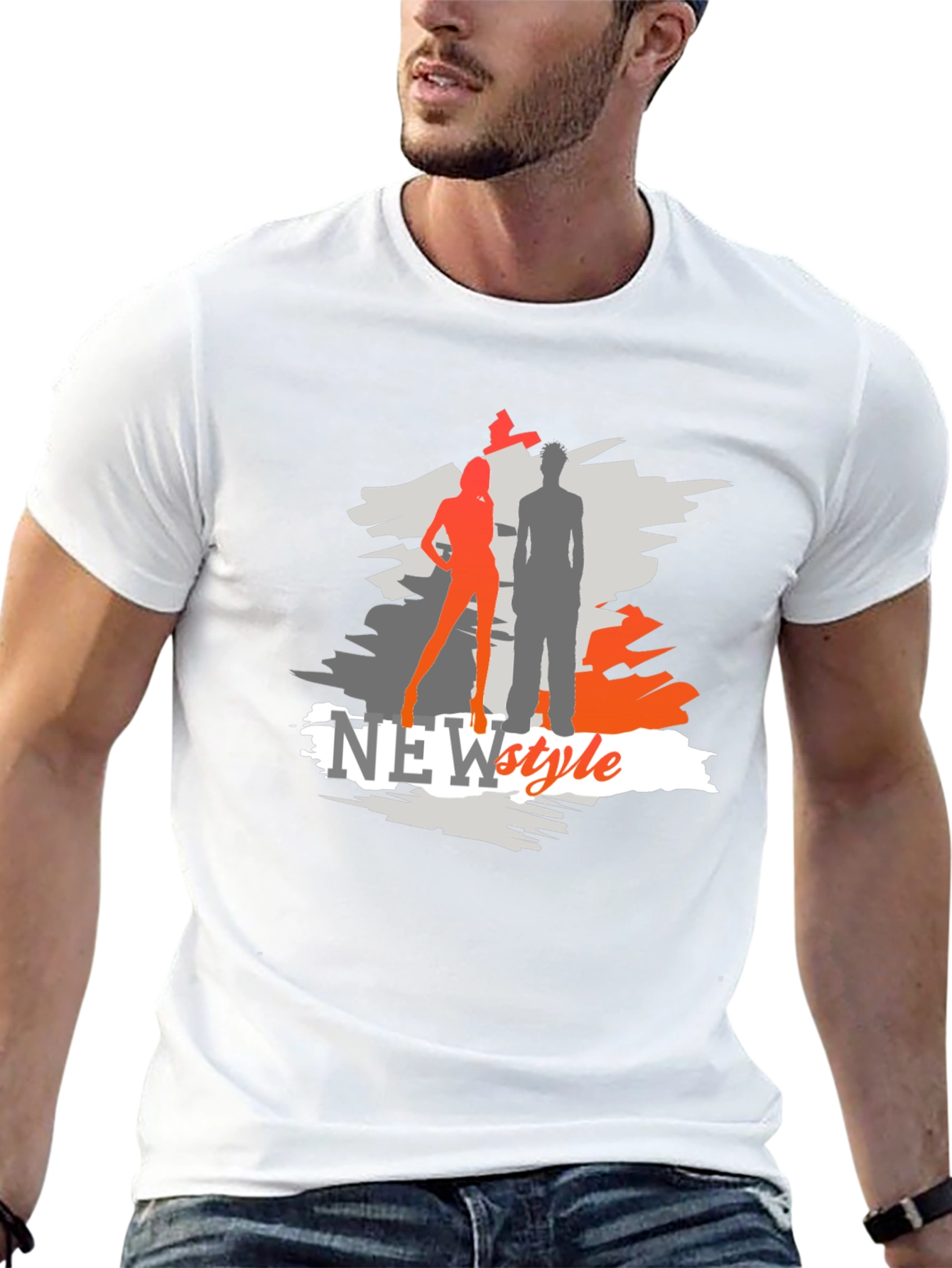 New Style Graphic Tee - Black