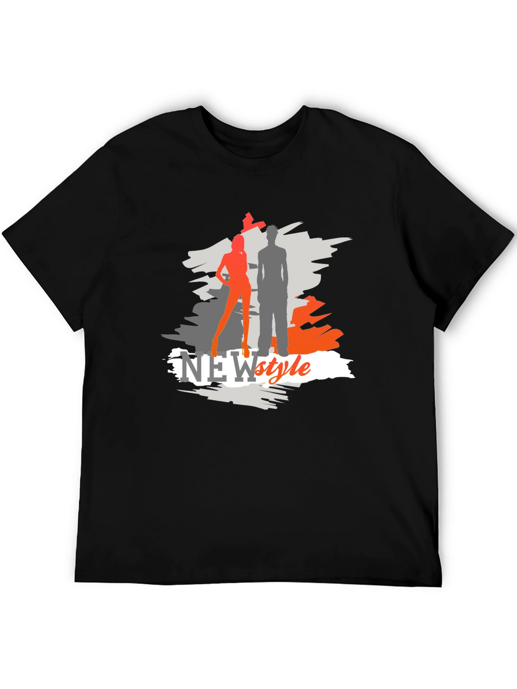 New Style Graphic Tee - Black
