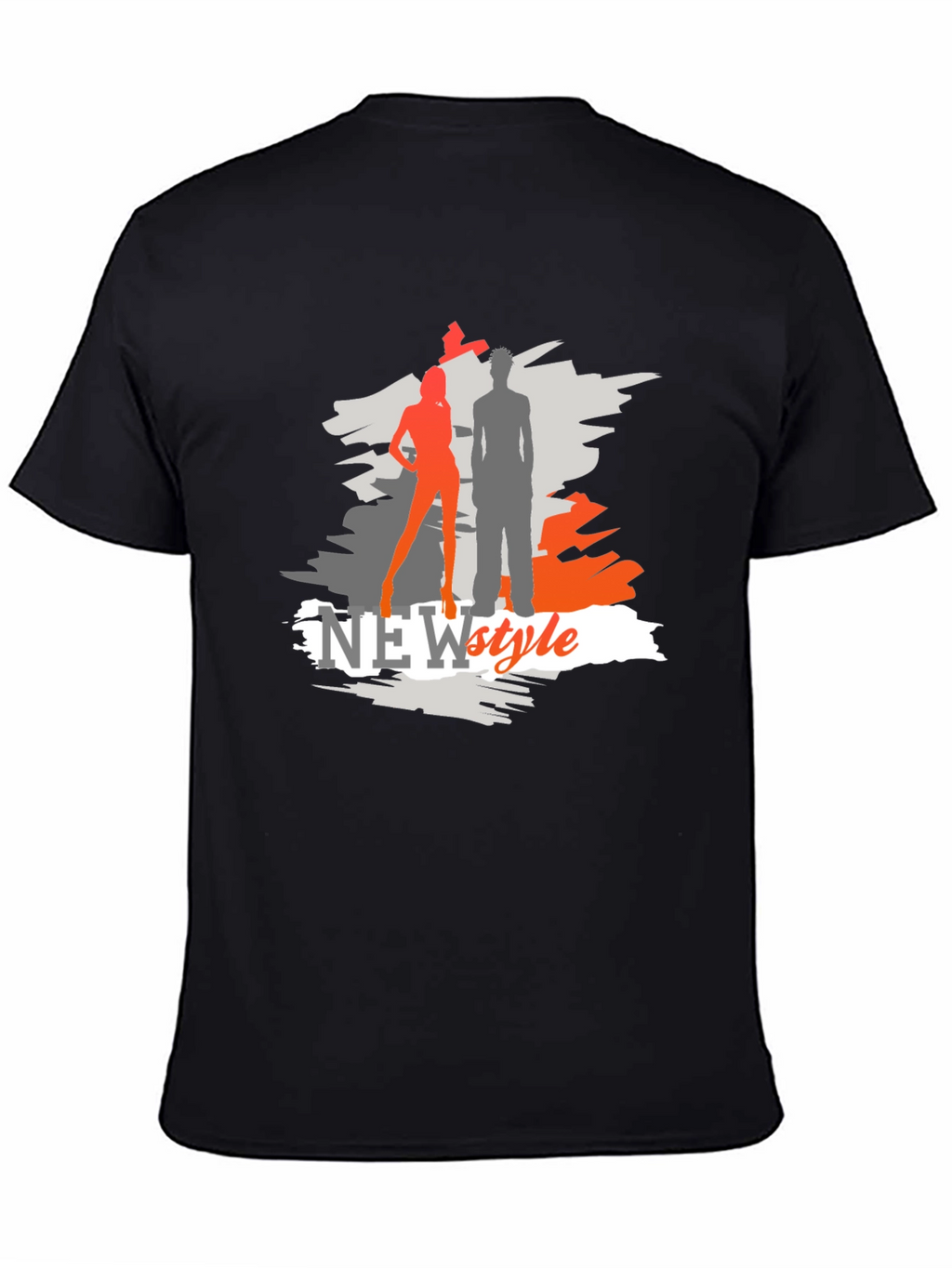 New Style Graphic Tee - Black
